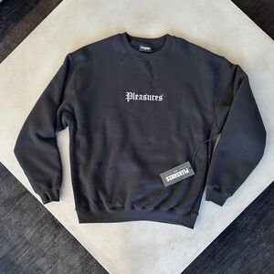 Pleasures NWT Sweatshirt, Size L, Black